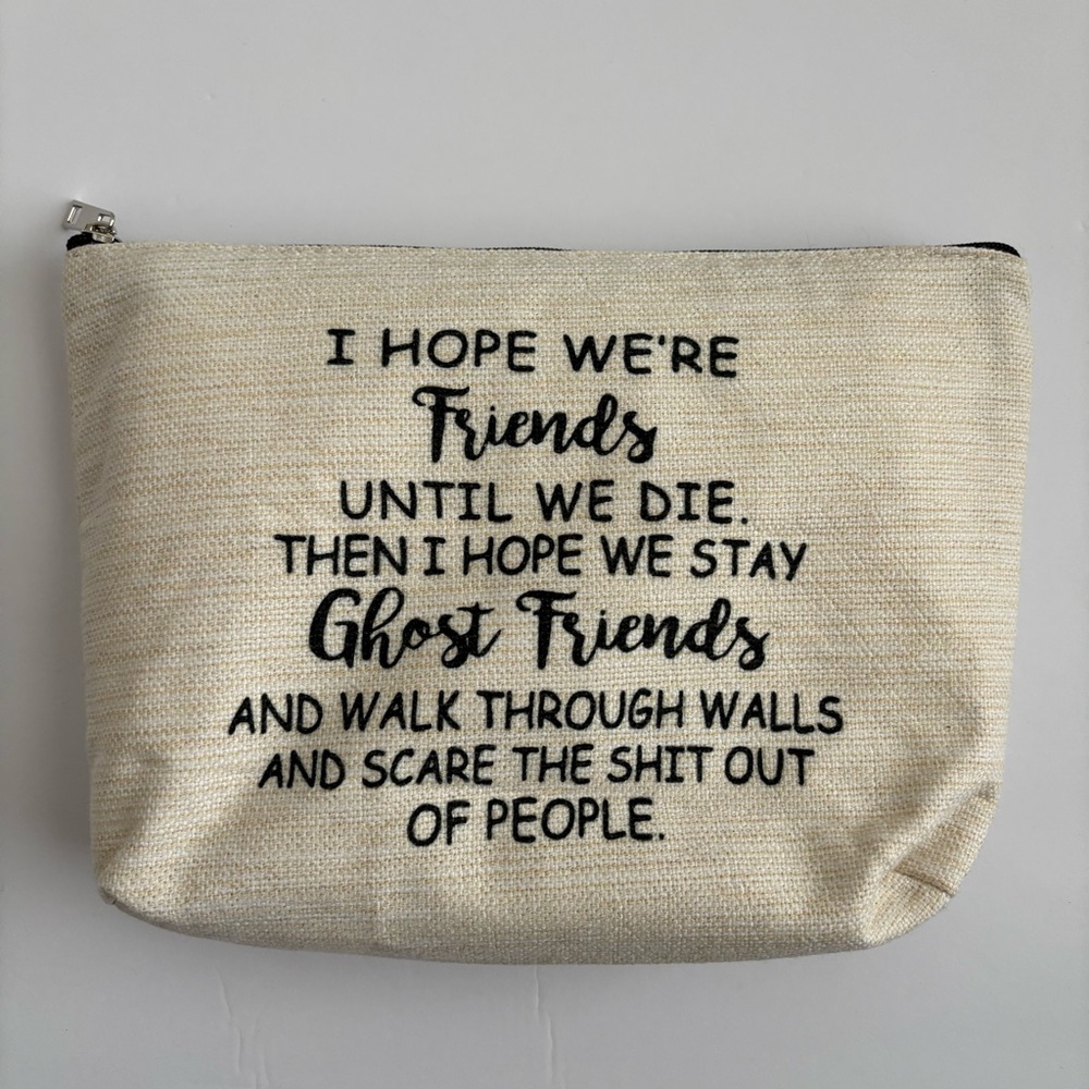 Friends and Ghost Friends Makeup Bag Cosmetic Pouch